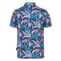 Daniel Springs Dschugel potisk funkční polokošile s polovičním rukávem petrol