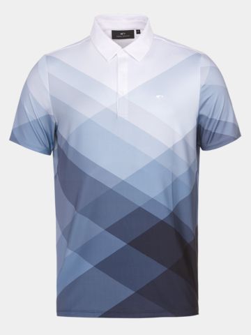 Daniel Springs Dschugel Druck Funktions Halbarm Polo grau