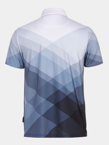 Daniel Springs Dschugel Druck Funktions Halbarm Polo grau