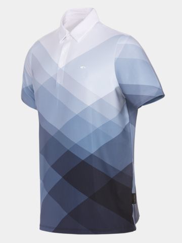 Daniel Springs Druck Funktions Halbarm Polo grau