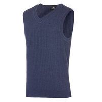 Daniel Springs Jaquard-Struktur Pullunder Strick denim