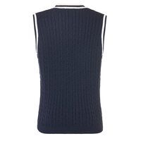 Daniel Springs Zopf- Pullunder Strick navy