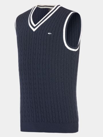 Daniel Springs Zopf-  Pullunder Strick navy