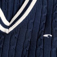 Daniel Springs Zopf-  Pullunder Strick navy