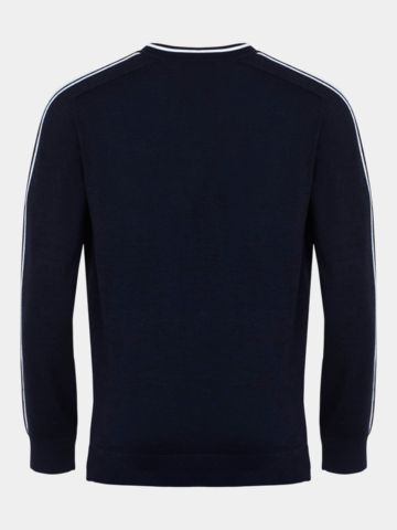 Daniel Springs merino extra jemný svetr pletený v námořnické barvě