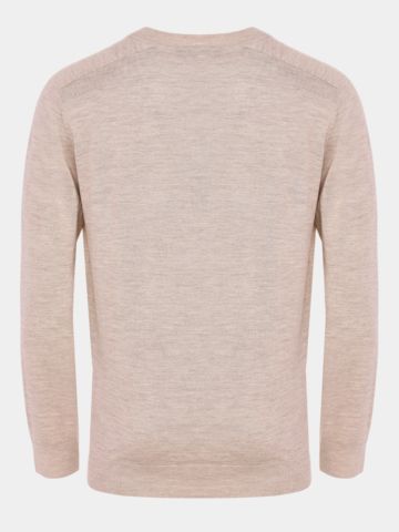Daniel Springs Merino Extrafein Pullover Strick beige