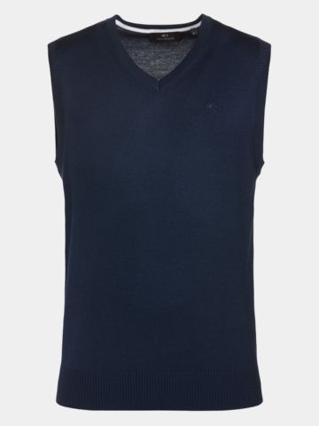 Daniel Springs základní pletený svetr námořnická modrá