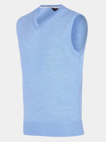 Daniel Springs Basic Pullunder Strick hellblau