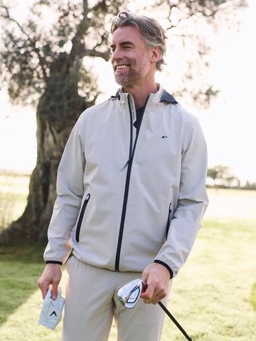 Daniel Springs Wasserdichte, voll verschweisste Regen Jacke sand