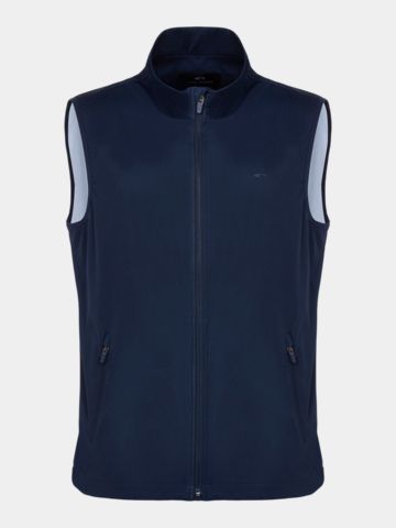 Daniel Springs Lightweight, water-repellent windstopper vest navy