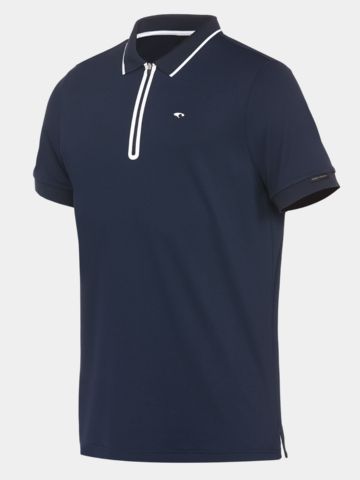 Daniel Springs Funktions Pique  Halbarm Polo navy