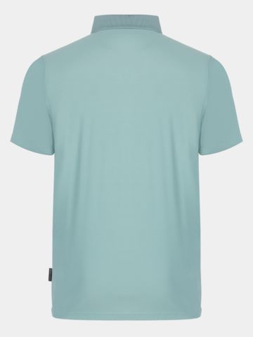 Daniel Springs Nylon Pique Halbarm Polo grün