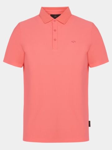 Daniel Springs Nylon Pique Halbarm Polo koralle