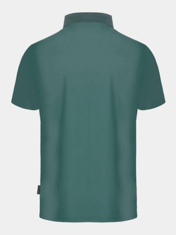 Daniel Springs Nylon Pique Halbarm Polo petrol