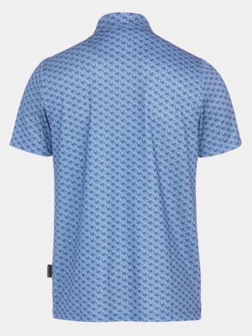 Daniel Springs Iron Druck Funktions Halbarm Polo denim