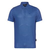 Funkční polokošile s polovičním rukávem Daniel Springs s nažehlovacím potiskem modrá