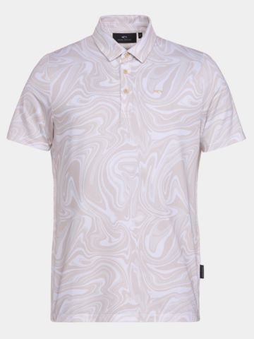 Daniel Springs Iron Druck Funktions Halbarm Polo sand