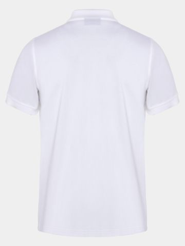 Daniel Springs Baumwoll Pique Halbarm Polo weiß