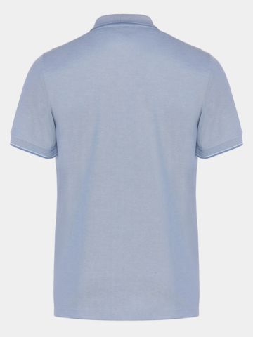 Daniel Springs Baumwoll Pique Halbarm Polo denim