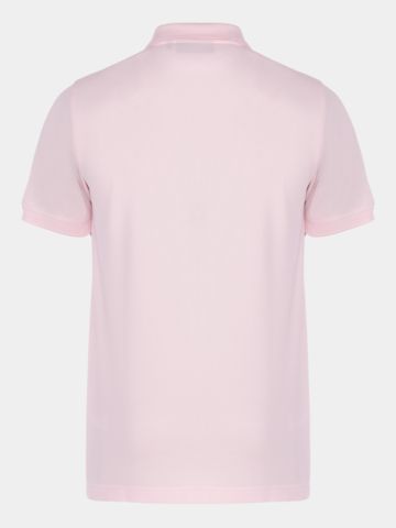 Daniel Springs Baumwoll Pique Halbarm Polo rosa