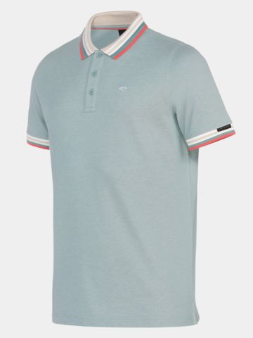 Daniel Springs 2-Tone Pique Halbarm Polo grün