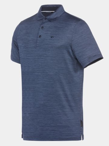 Daniel Springs Melange Funktions Halbarm Polo navy