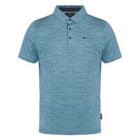 Daniel Springs Melange Funktions Halbarm Polo petrol