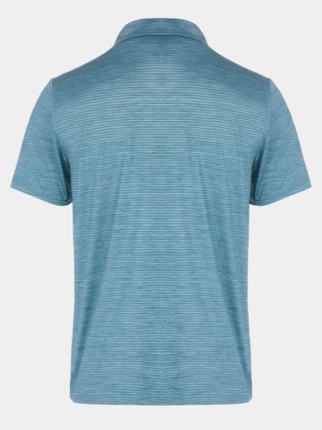 Daniel Springs Melange Funktions Halbarm Polo petrol
