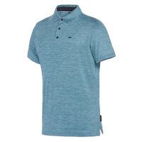 Daniel Springs Melange Funktions Halbarm Polo petrol