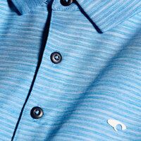 Daniel Springs Melange Funktions Halbarm Polo hellblau