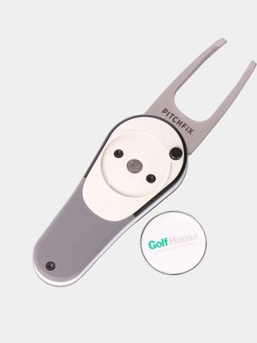 Pitchfix Icon Pitchgabel mit GH-Logo-Ballmarker grau