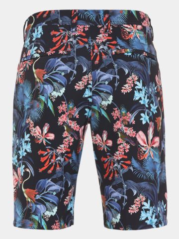 Alberto EARNIE - Jungle Print WR Bermuda Hose navy