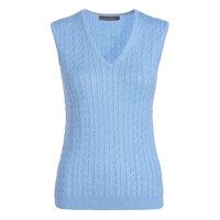 Valiente Zopf-  Pullunder Strick hellblau