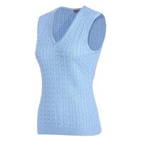 Valiente Zopf-  Pullunder Strick hellblau