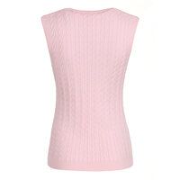 Valiente Zopf-  Pullunder Strick rosa