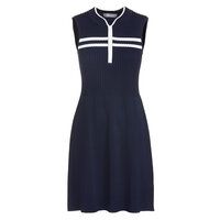Valiente Strick ohne Arm Kleid navy