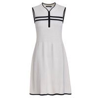 Valiente Strick ohne Arm Kleid weiß