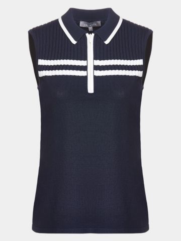 Valiente Strick ohne Arm Polo navy