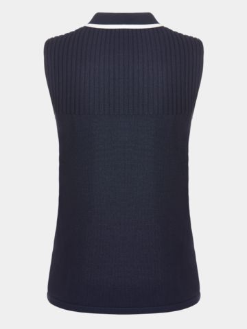 Valiente Strick ohne Arm Polo navy