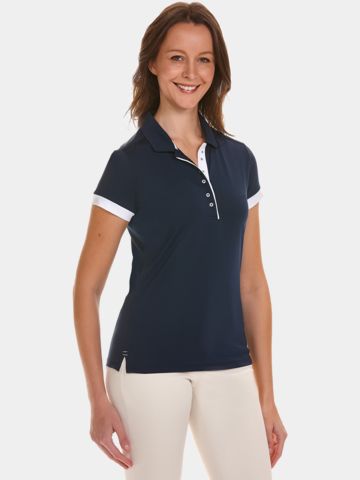 Valiente Funktions Halbarm Polo navy