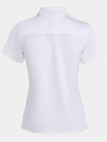 Valiente Funktions Halbarm Polo weiß