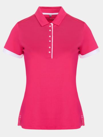 Valiente Funktions Halbarm Polo pink