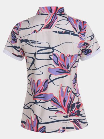 Valiente Druck Funktions Halbarm Polo mehrfarbig