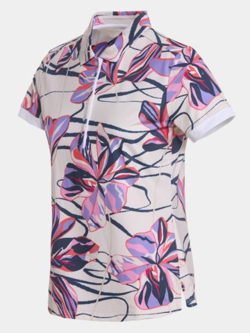 Valiente Druck Funktions Halbarm Polo mehrfarbig