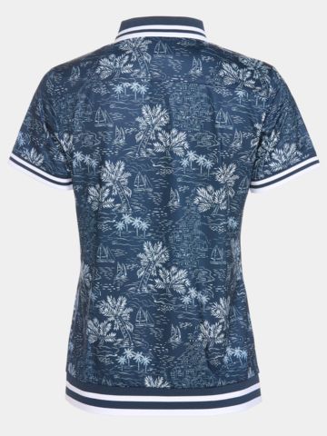 Valiente Halbarm Polo mit Buendchen navy