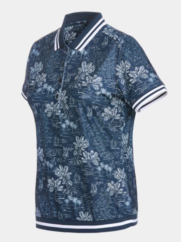 Valiente Halbarm Polo mit Buendchen navy