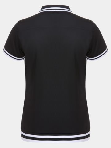 Valiente Halbarm Polo mit Buendchen schwarz