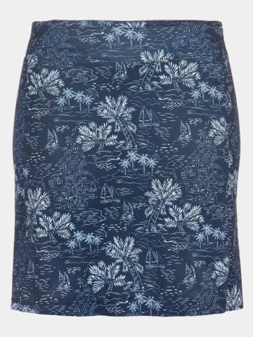 Valiente print short skort navy