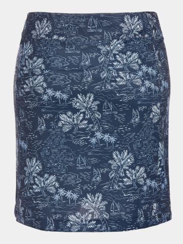 Valiente print short skort navy