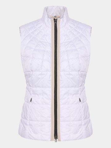 Valiente quilted thermal vest white